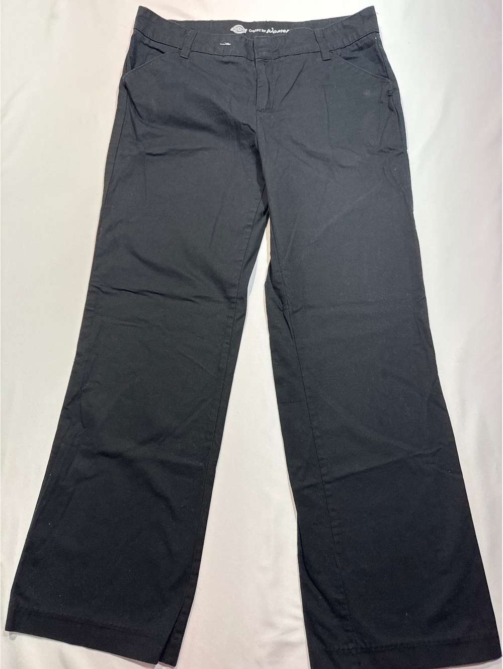 Dickies Crafted for Women Black Wide-Leg Pants - Comfy & Tim